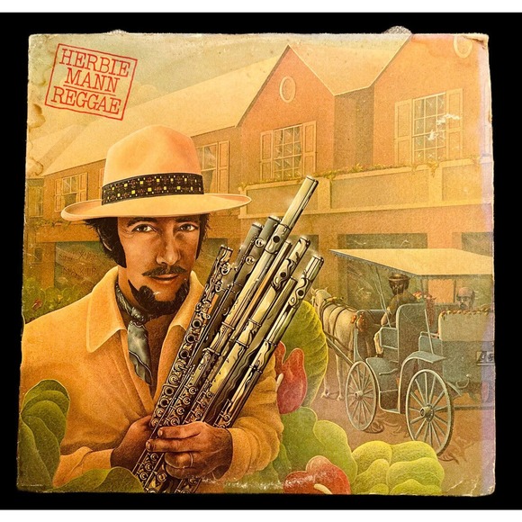 1974 HERBIE MANN Reggae ATLANTIC SD-1655 LP Good Condition Great Wall Art - Picture 2 of 12